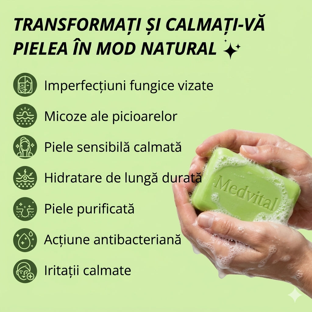 Săpun antifungic purificator Medvital®