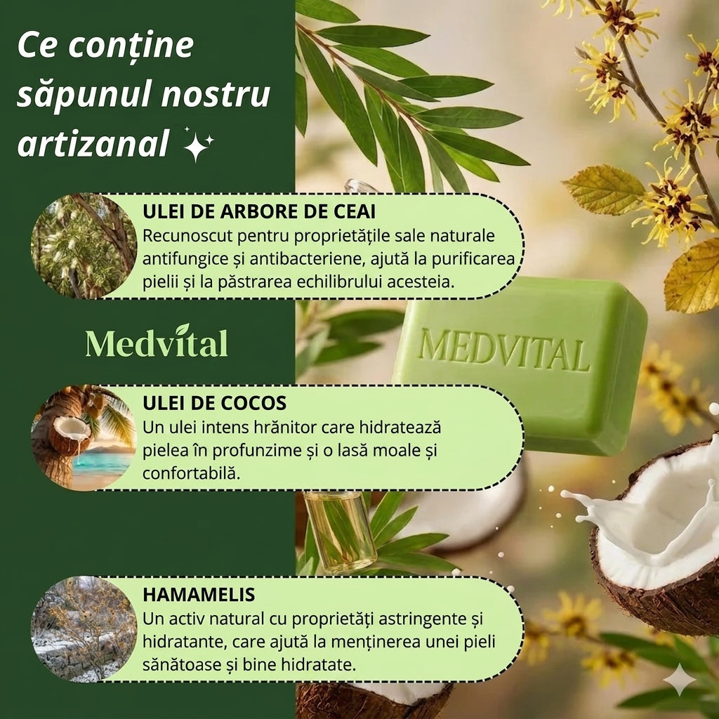 Săpun antifungic purificator Medvital®